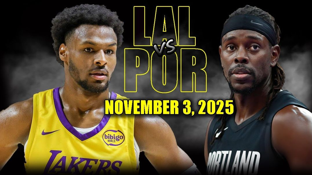 ⁣Los Angeles Lakers vs Portland Trail Blazers Full Game Highlights - November 3, 2025 NBA Season