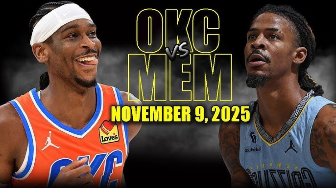 ⁣Oklahoma City Thunder vs Memphis Grizzlies Full Game Highlights - November 9, 2025 NBA Season