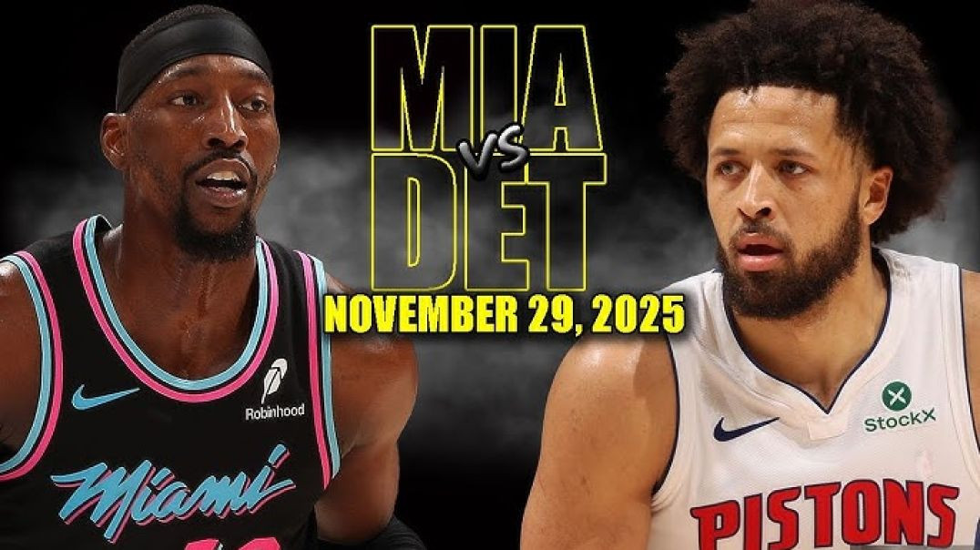 ⁣Detroit Pistons vs Miami Heat Full Game Highlights - November 29, 2025 NBA Season