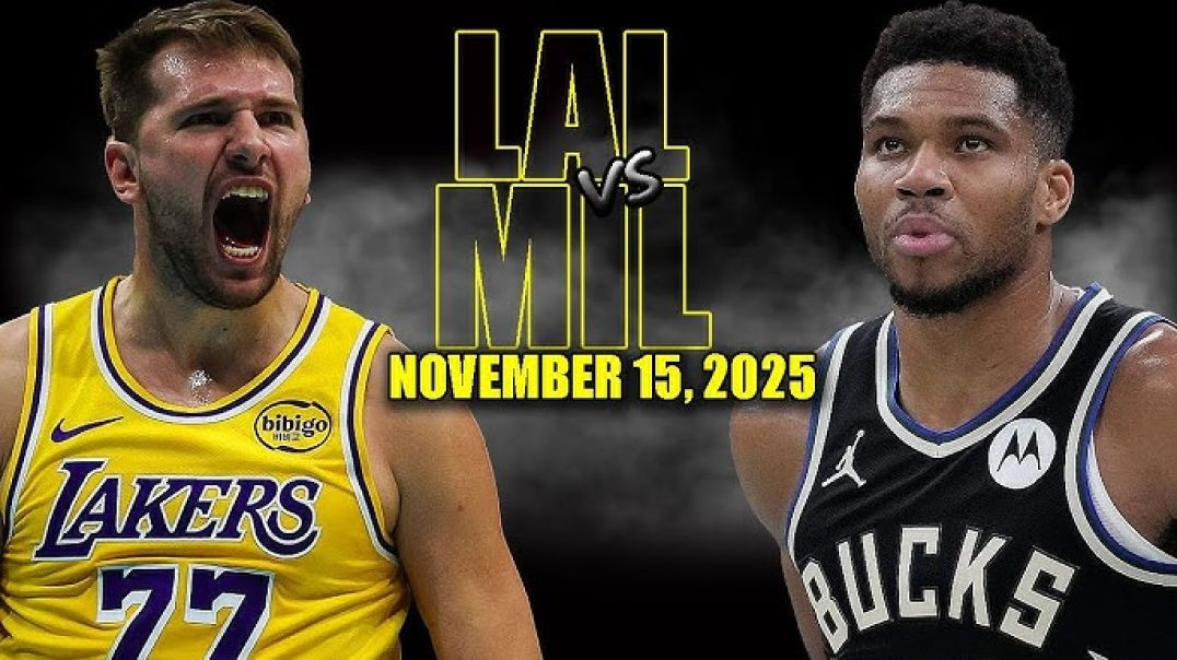 ⁣Los Angeles Lakers vs Milwaukee Bucks Full Game Highlights - November 15, 2025 NBA Season