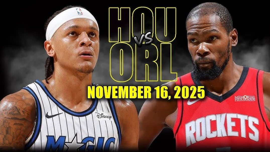 ⁣Houston Rockets vs Orlando Magic Full Game Highlights - November 16, 2025 NBA Season