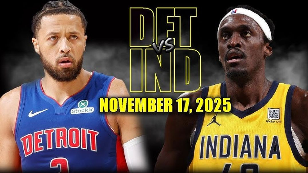 ⁣Detroit Pistons vs Indiana Pacers Full Game Highlights - November 17, 2025 NBA Season