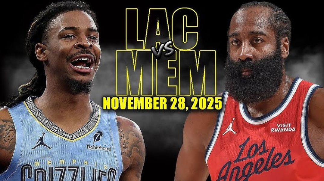 ⁣Los Angeles Clippers vs Memphis Grizzlies Full Game Highlights - November 28, 2025 NBA Season