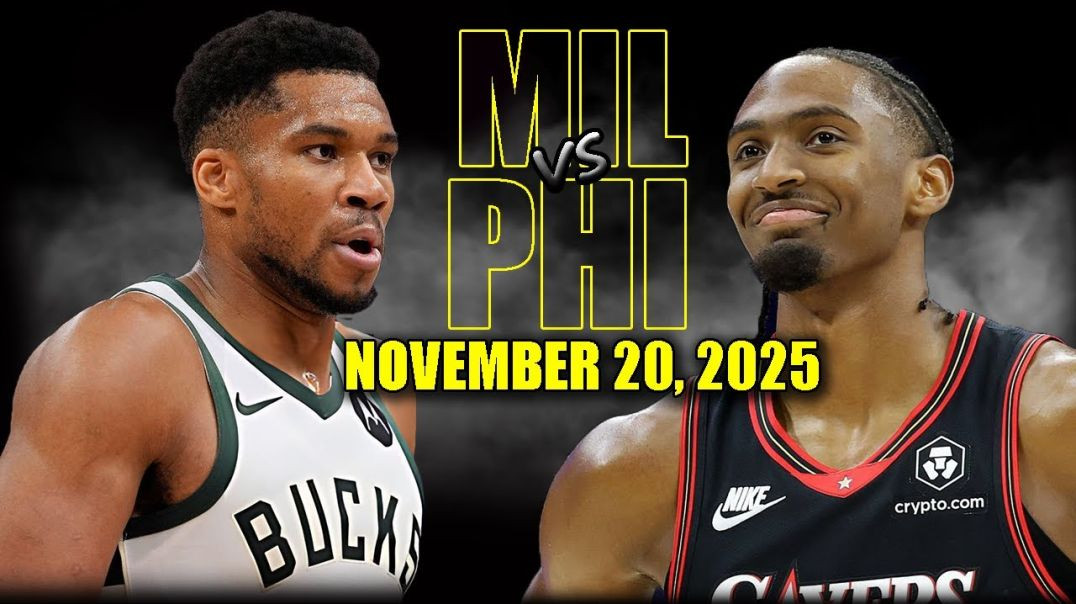 ⁣Milwaukee Bucks vs Philadelphia 76ers Full Game Highlights - November 20, 2025 NBA Season