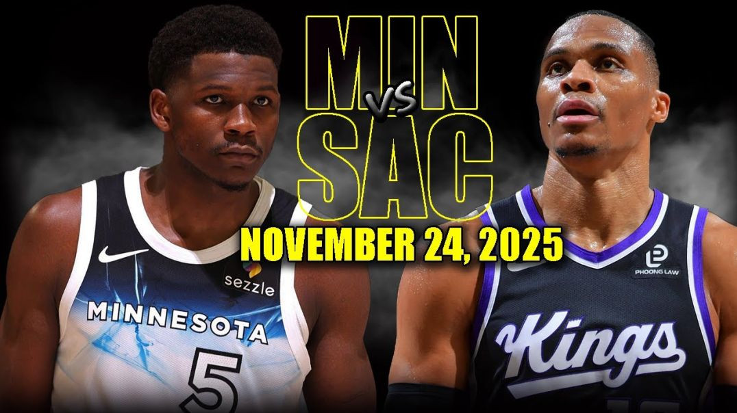 Minnesota Timberwolves vs Sacramento Kings Full Game Highlights - November 24, 2025 NBA Season
