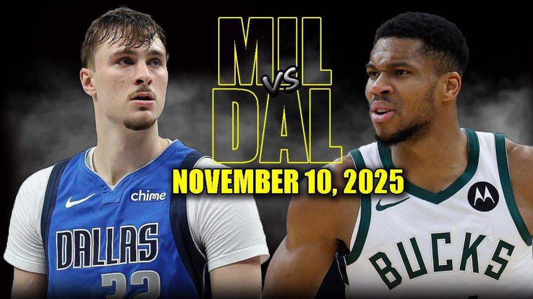 ⁣Milwaukee Bucks vs Dallas Mavericks Full Game Highlights - November 10, 2025 NBA Season