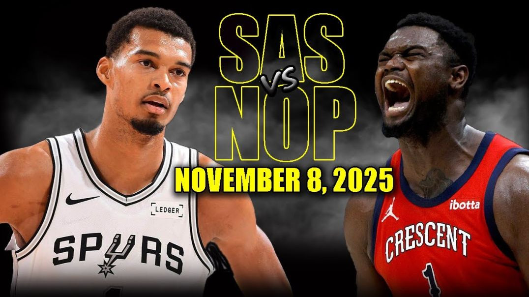 ⁣San Antonio Spurs vs New Orleans Pelicans Full Game Highlights - November 8, 2025 NBA Season