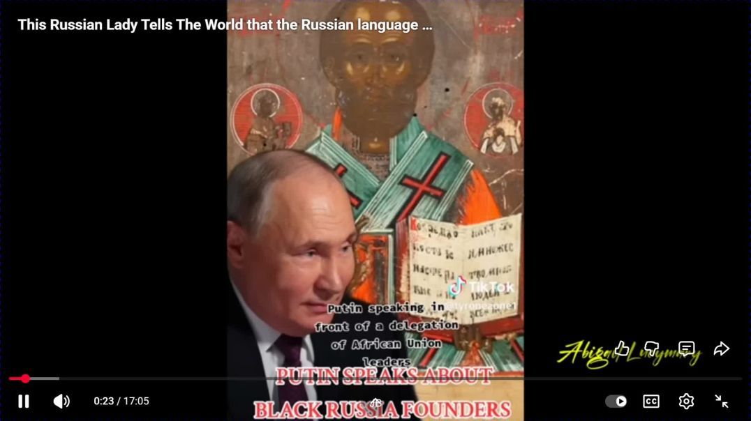 ⁣This Russian Lady Tells The World that the Russian language has a BLACK AFRICAN Origin ButThemFolks😡