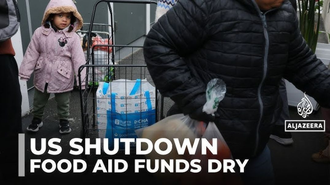 ⁣Food aid program runs out of money amid US shutdown