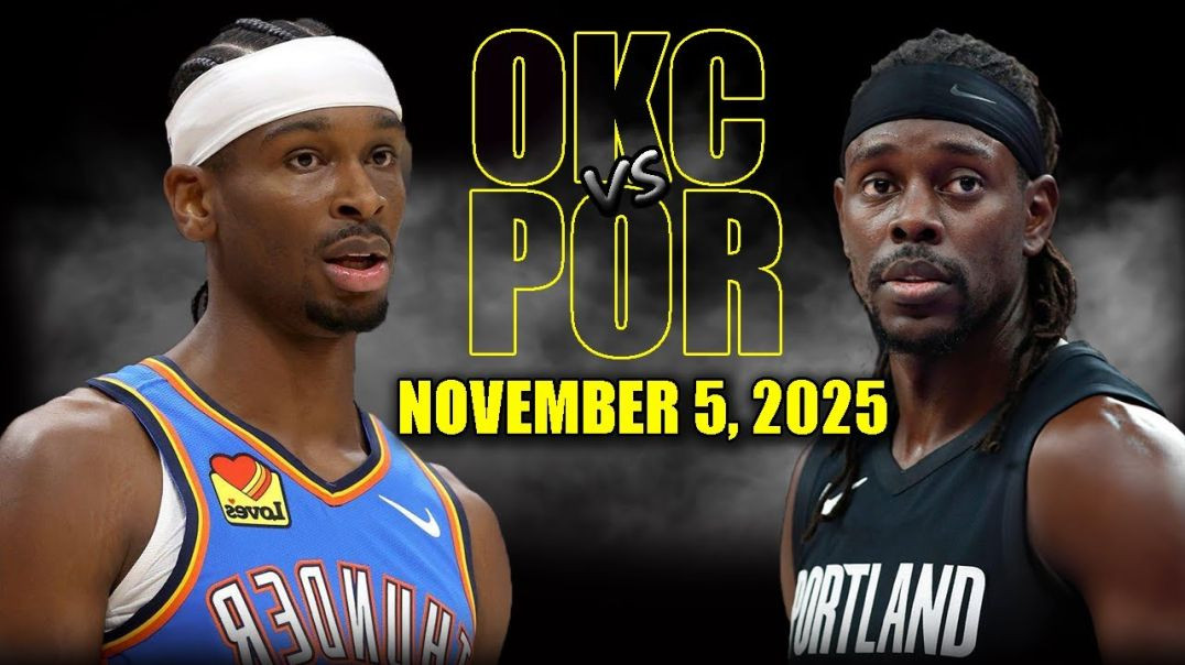 ⁣Oklahoma City Thunder vs Portland Trail Blazers Full Game Highlights - November 5, 2025 NBA Season