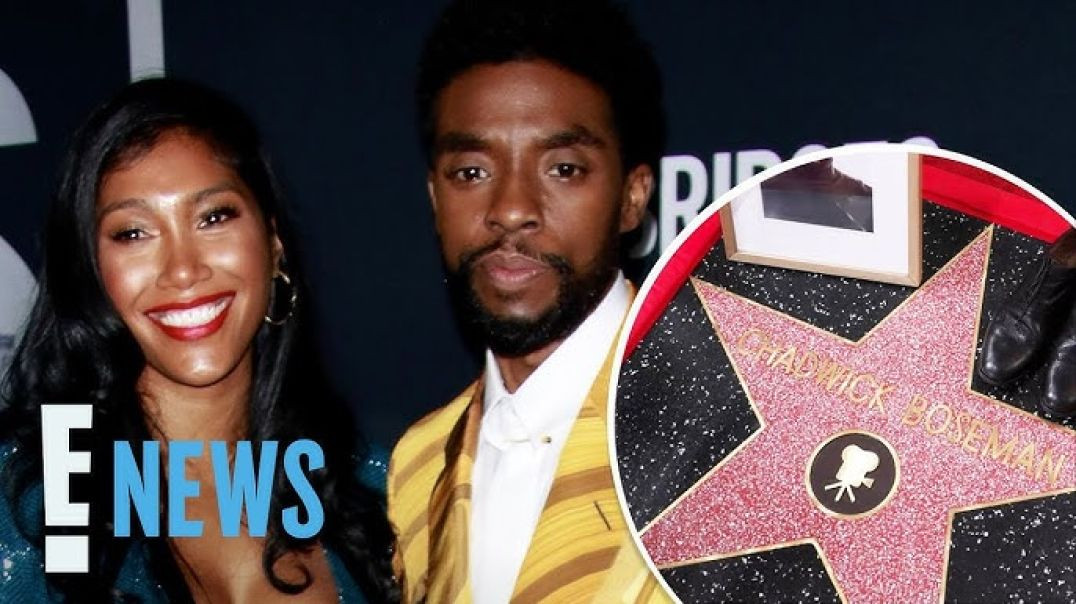 ⁣Chadwick Boseman's Wife Leaves Sweet Memento at Walk of Fame Ceremony