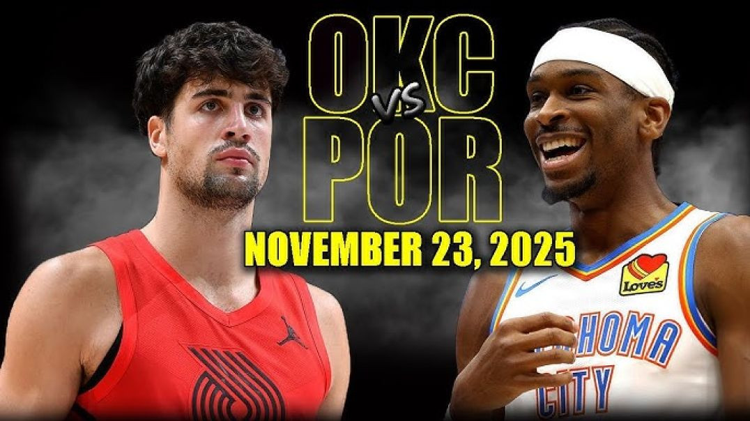 ⁣Oklahoma City Thunder vs Portland Trail Blazers Full Game Highlights - November 23 2025 NBA Season