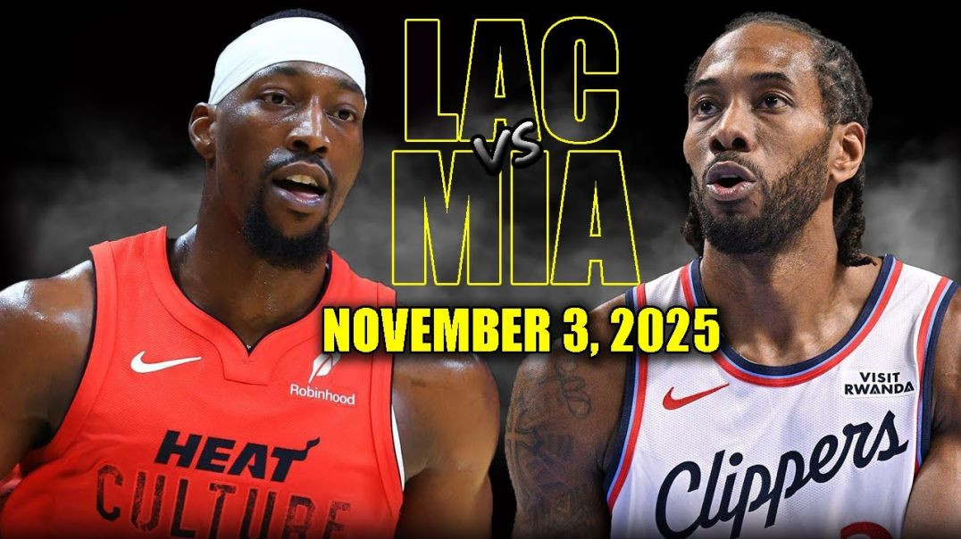 ⁣Los Angeles Clippers vs Miami Heat Full Game Highlights - November 3, 2025 NBA Season