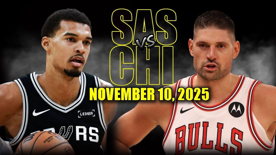 ⁣San Antonio Spurs vs Chicago Bulls Full Game Highlights - November 10, 2025 NBA Season