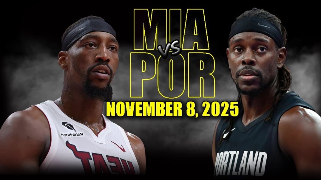 ⁣Miami Heat vs Portland Trail Blazers Full Game Highlights - November 8, 2025 NBA Season