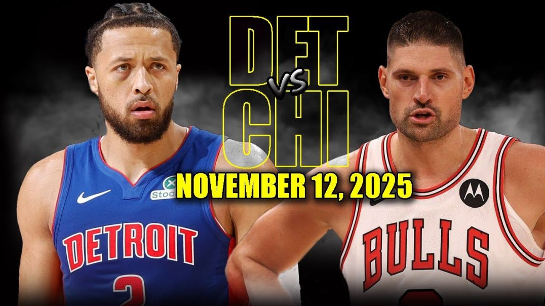 ⁣Chicago Bulls vs Detroit Pistons Full Game Highlights - November 12, 2025 NBA Season