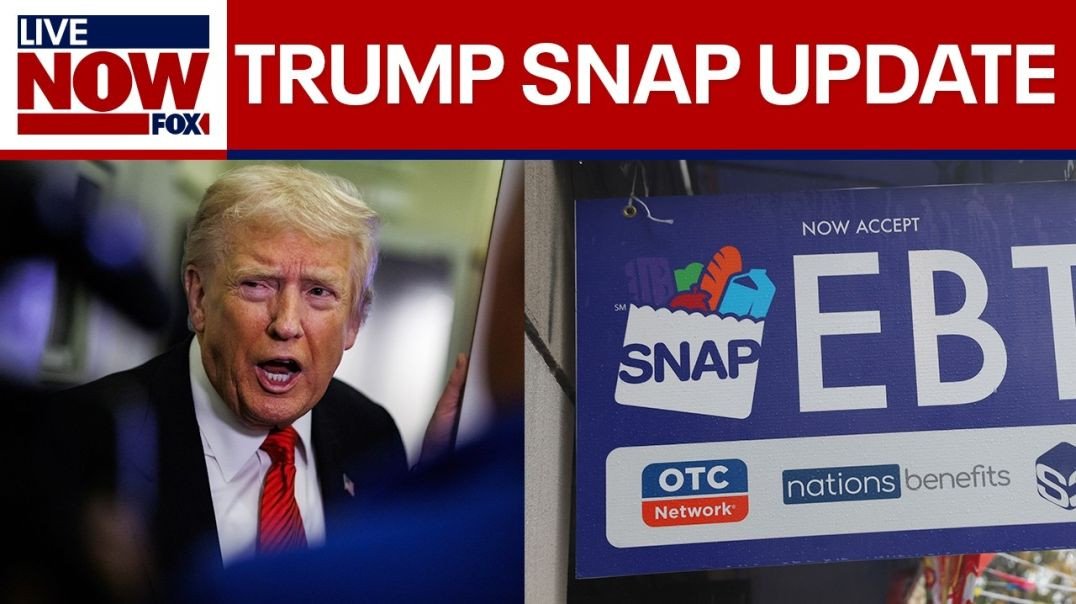 ⁣Trump says SNAP won't be paid until shutdown ends
