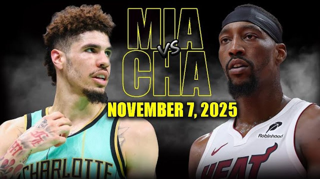 ⁣Miami Heat vs Charlotte Hornets Full Game Highlights - November 7, 2025 NBA Season