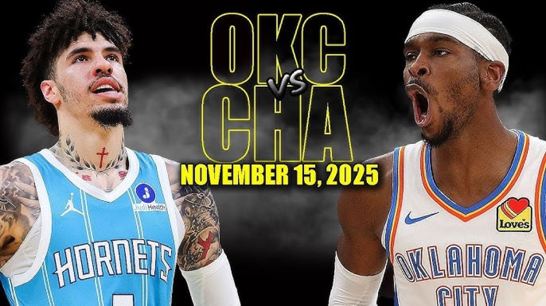 ⁣Oklahoma City Thunder vs Charlotte Hornets Full Game Highlights - November 15, 2025 NBA Season