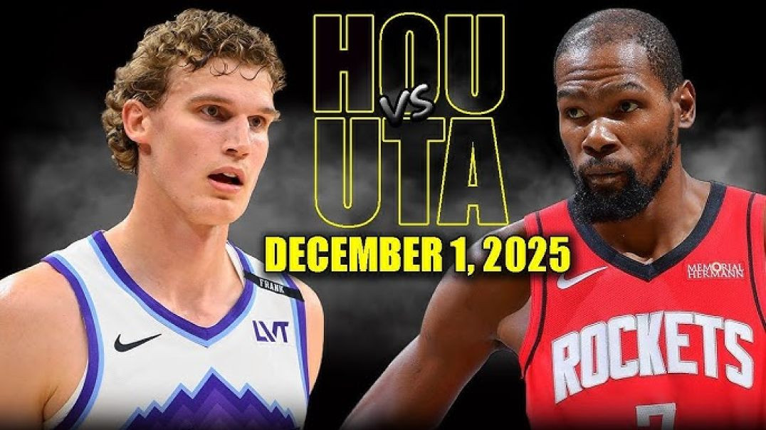 ⁣Houston Rockets vs Utah Jazz Full Game Highlights - December 1, 2025 NBA Season
