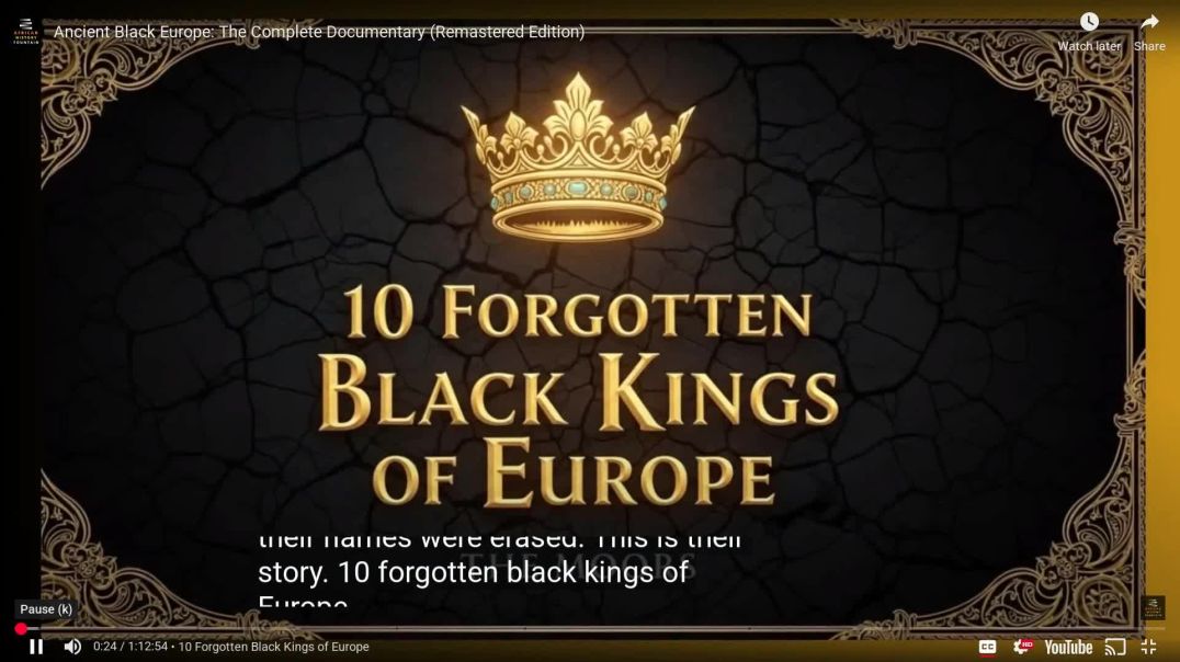 ⁣Ancient Black Europe The Complete Documentary (Remastered Edition)