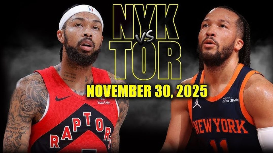 ⁣New York Knicks vs Toronto Raptors Full Game Highlights - November 30, 2025 NBA Season