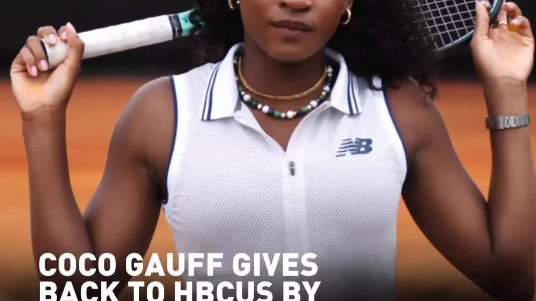 ⁣Champion on and off the court! 👏🏾🙏🏾🙌🏾🖤🏆🎾💯