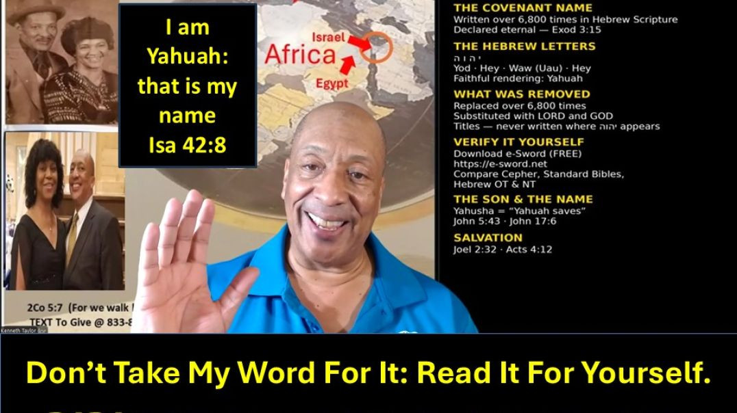 ⁣Don't Take My Word For It, Read It For Yourself - Isaiah 42 8 - I am Yahuah, that is My Name