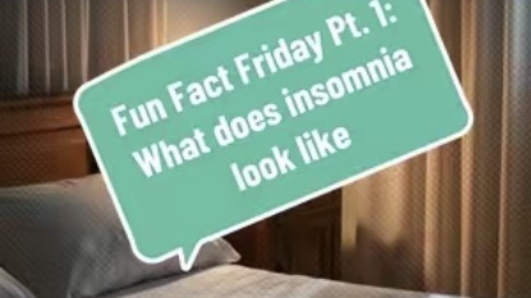 ⁣Fun Fact Friday Pt. 1: Understanding Insomnia