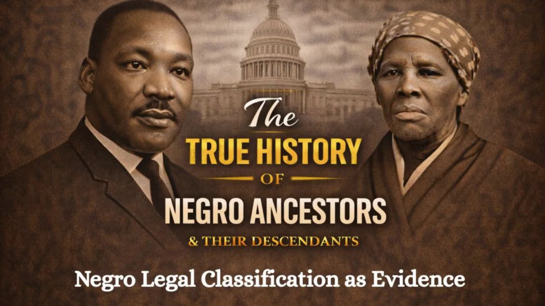 ⁣Negro Legal Classification as Evidence (Full Video #4 of Negro Series)