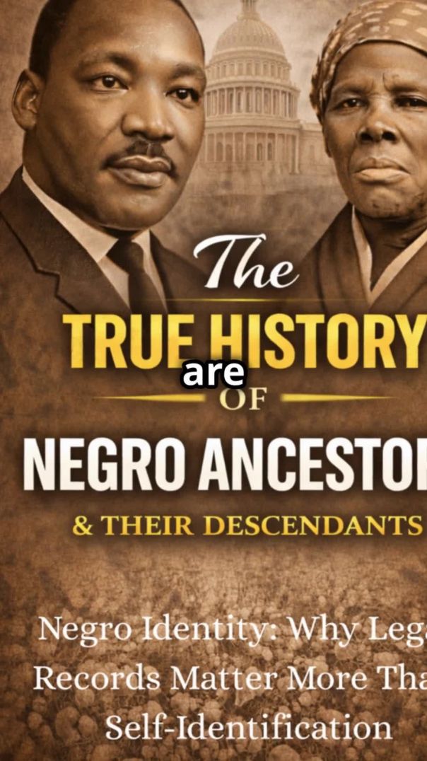 Negro Identity - Why Legal Record Matter