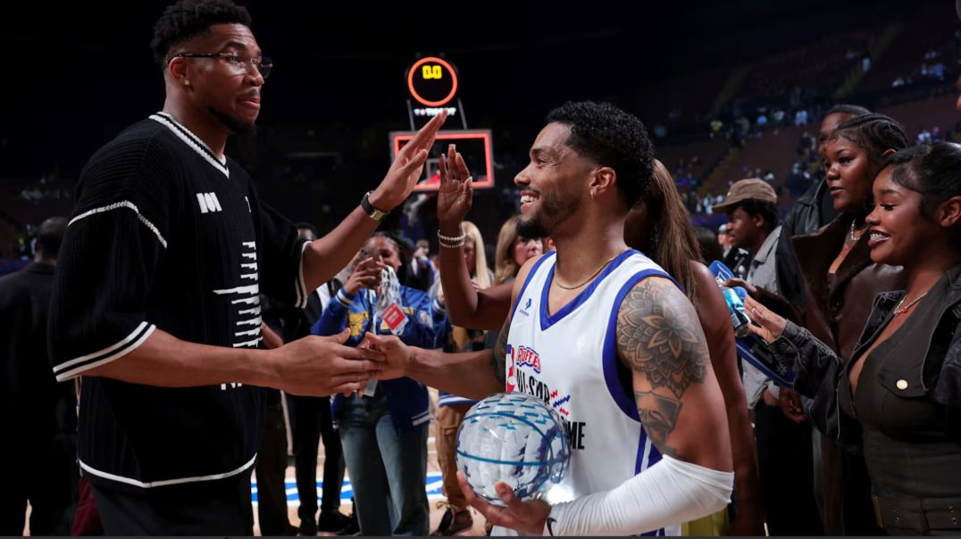 ⁣team anthony vs team Giannis full game