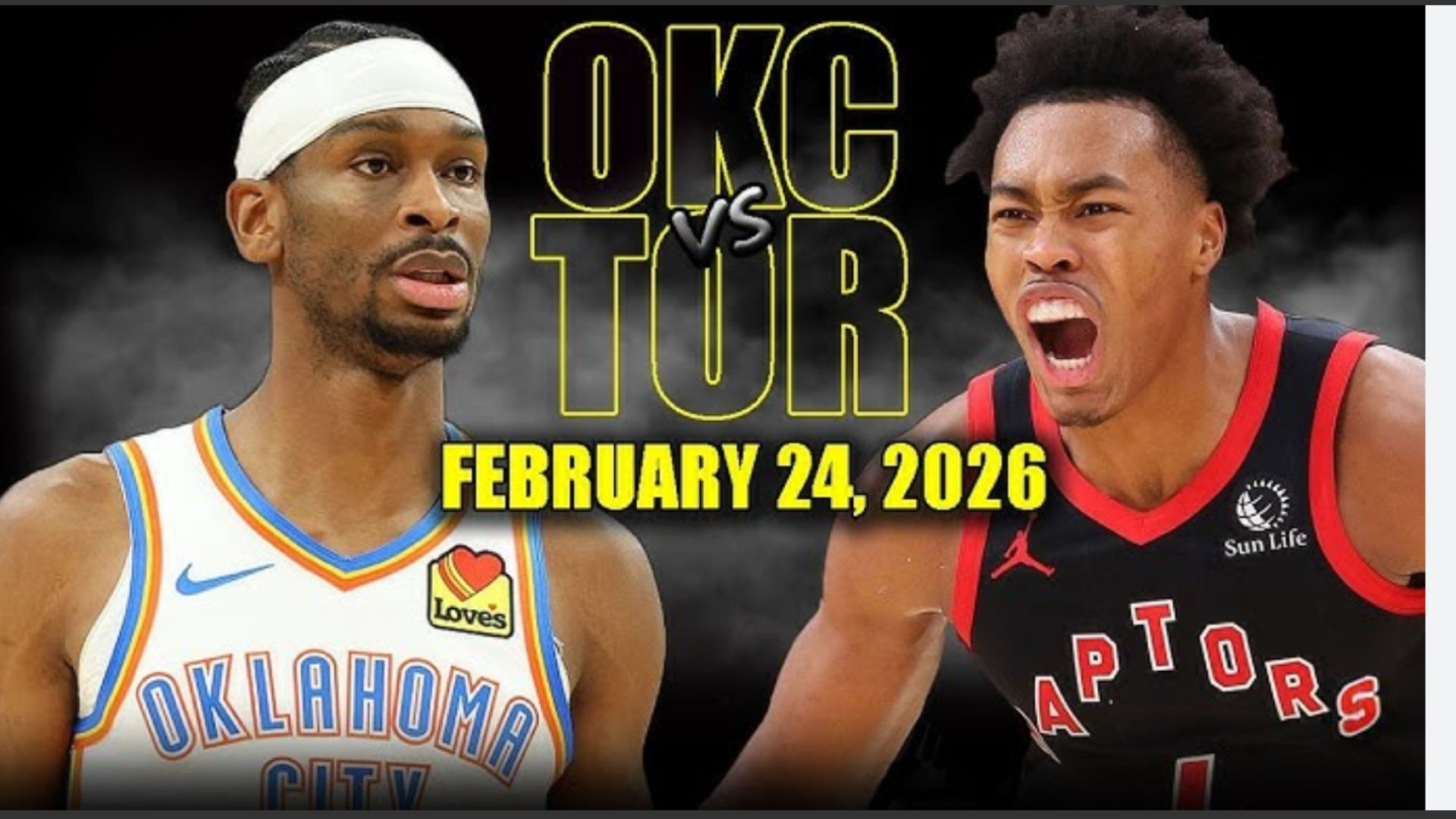 ⁣okc vs Raptors  full game
