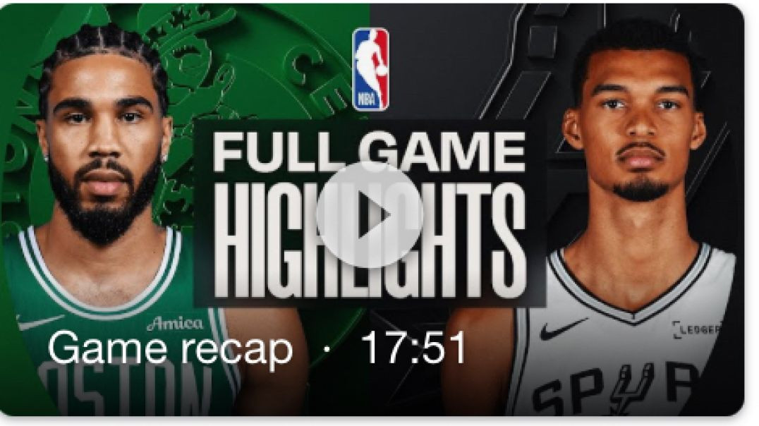 ⁣CELTICS at SPURS | FULL GAME HIGHLIGHTS