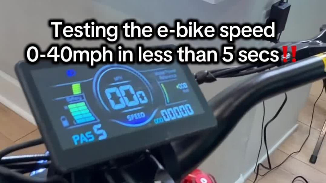 Testing the e-bike speed 0-40mph in less than 5 secs