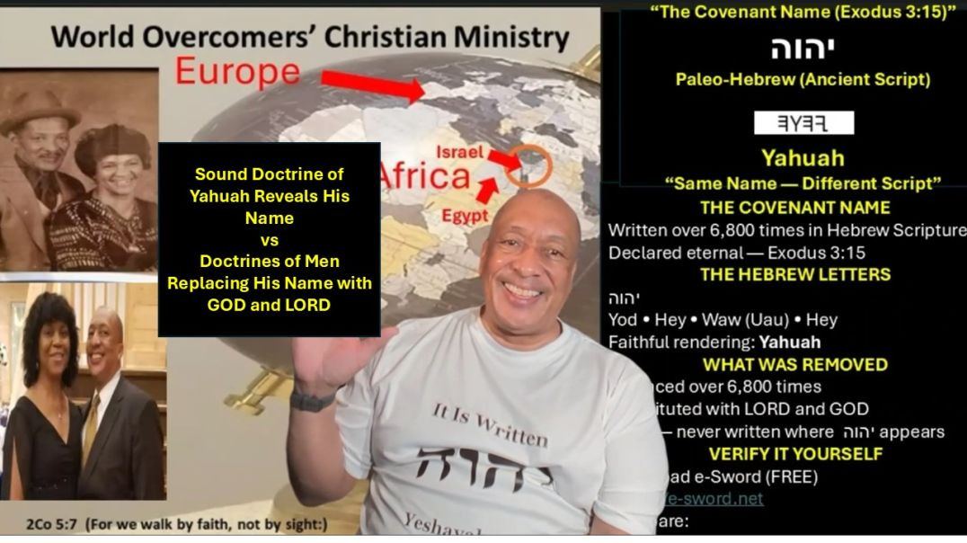 Sound Doctrine of Yahuah Reveals His Name vs Doctrines of Men Replacing His Name with GOD and LORD A