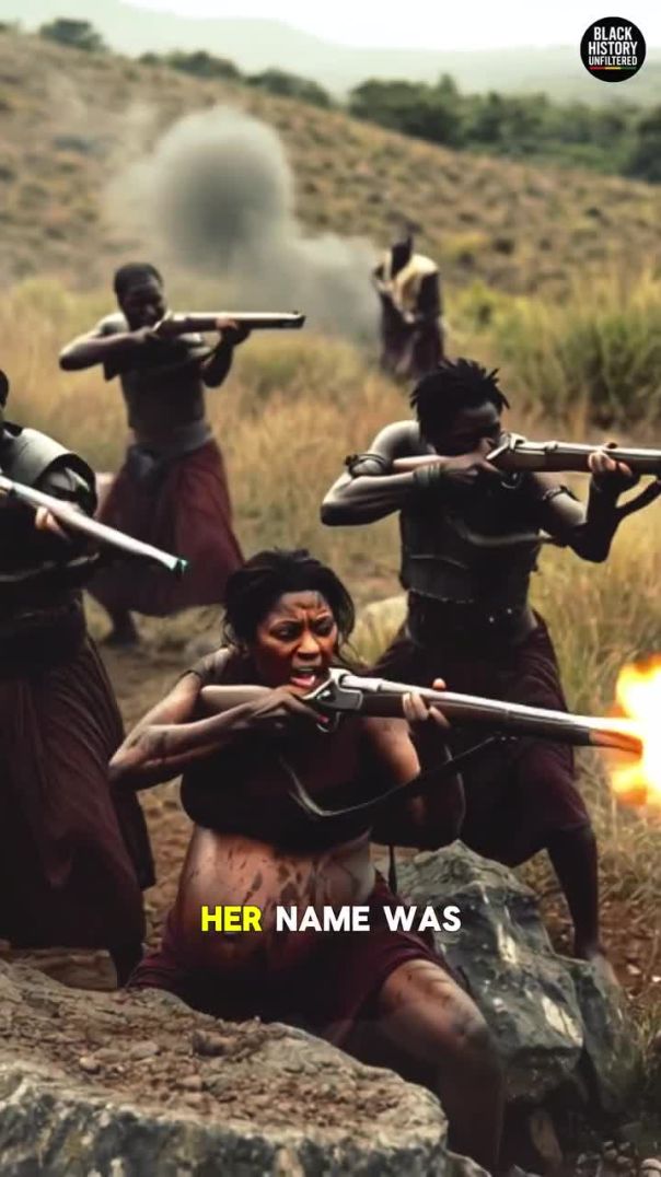 She fought while 8 months pregnant her name Solitude