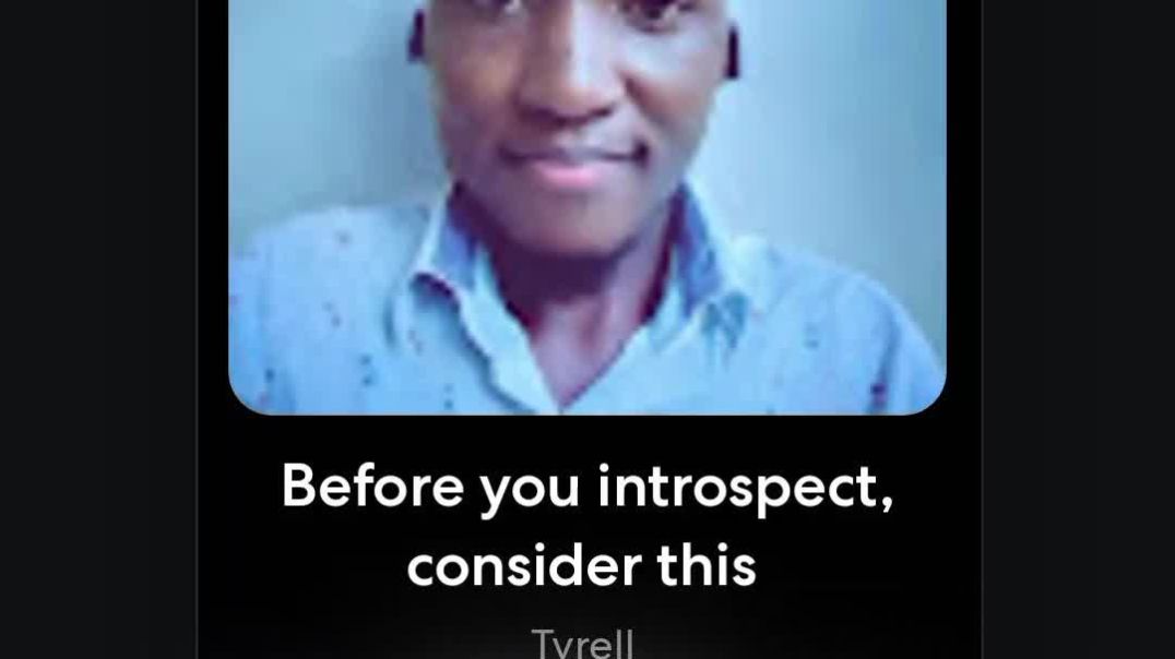 If you are the introspecting type, read this.