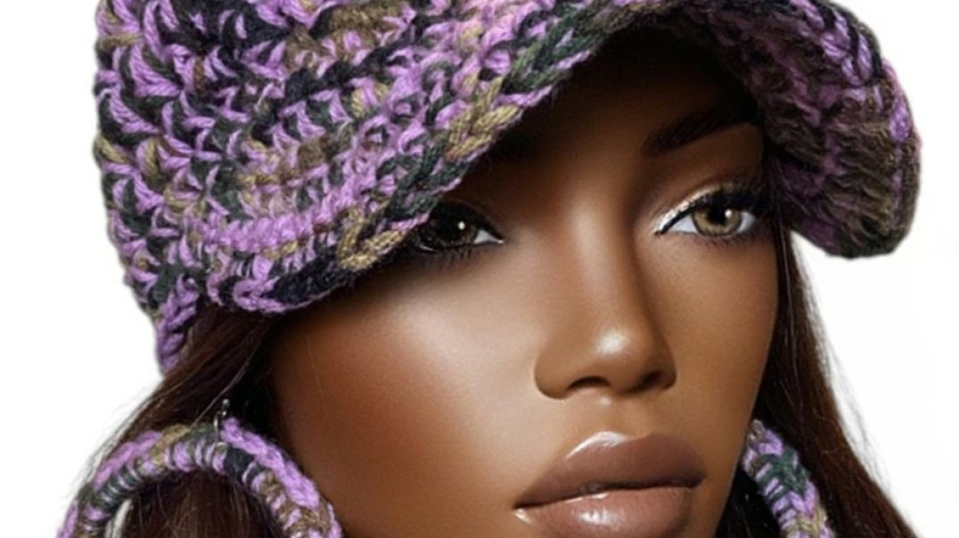Crochet Cap and Earrings by Razonda Lee