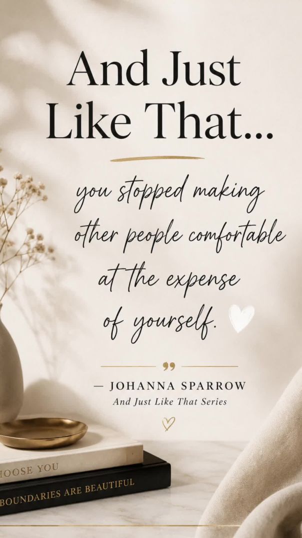 And Just Like That... You Stopped Making Other People Comfortable 🤍