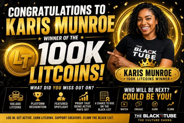 Congratulations to Karis Munroe — Winner of 100K LitCoins!