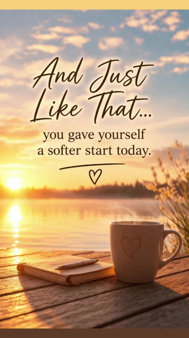 And Just Like That... You Gave Yourself a Softer Start Today 🤍 | Morning Motivation