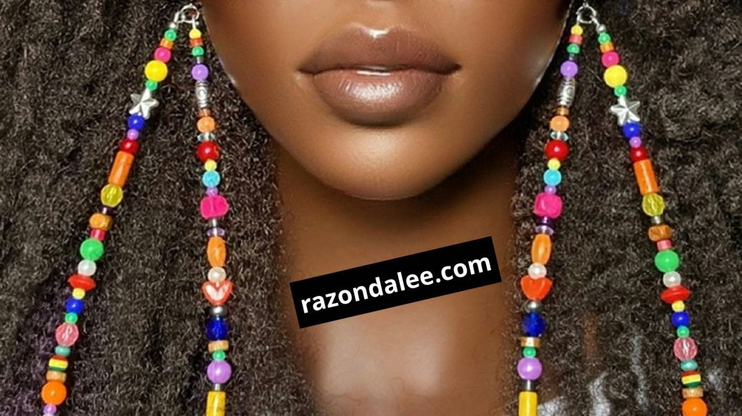 Dramatic Beaded Earrings by Razonda Lee