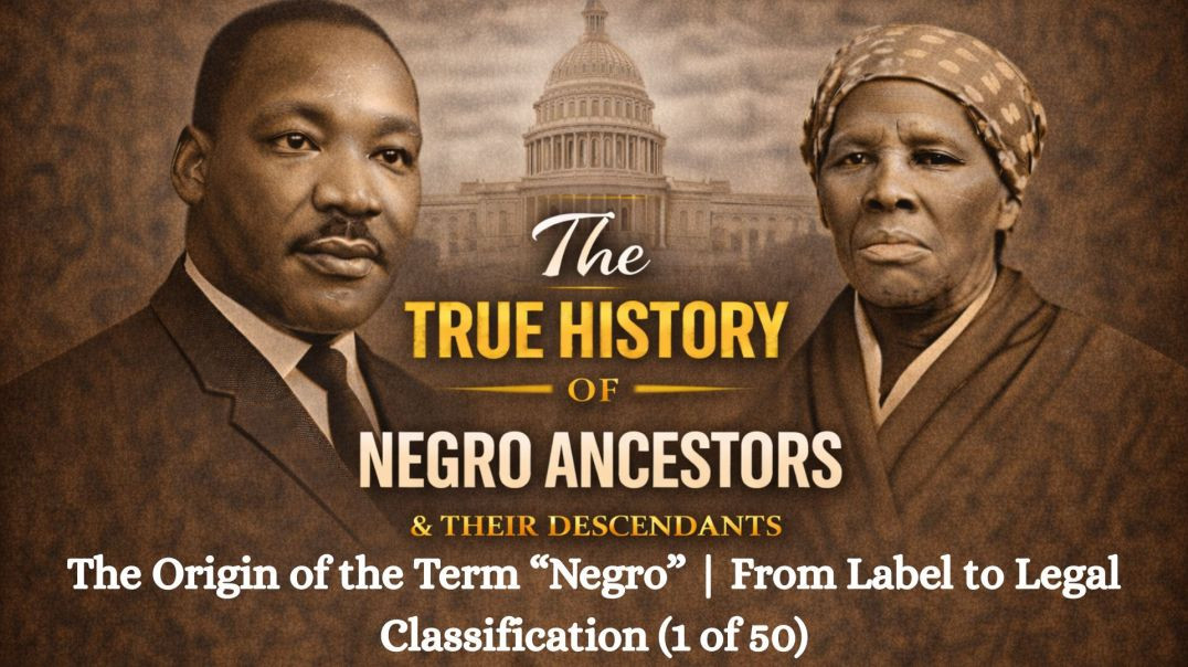 ⁣The Origin of the Term “Negro” | From Label to Legal Classification ( 1 of 50 )