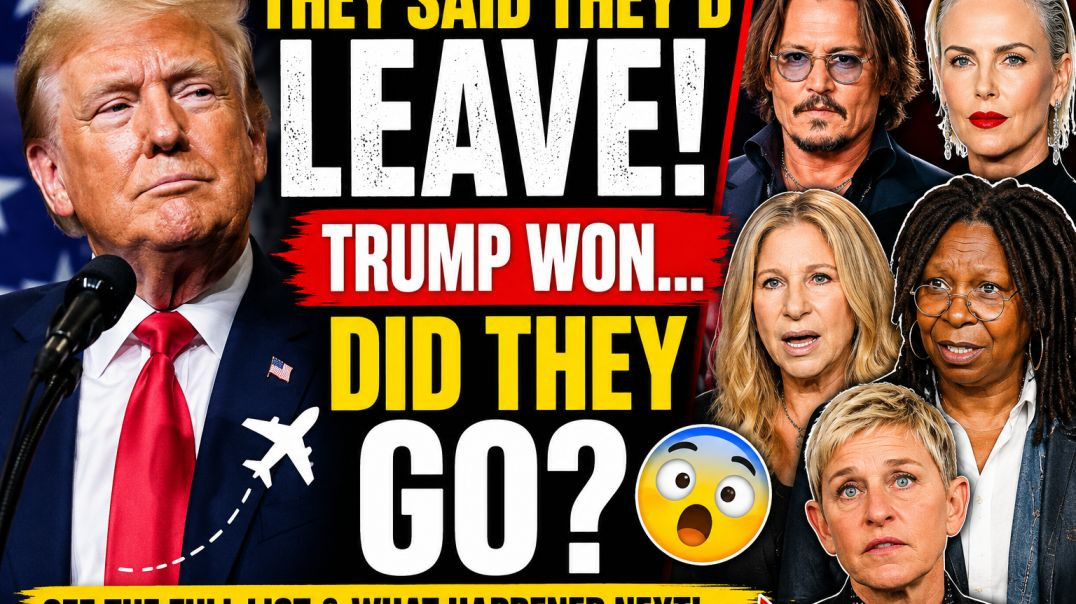 ⁣🔥 **Celebrities Said They'd Leave America If Trump Won Again... But Did They Really?** 🇺🇸