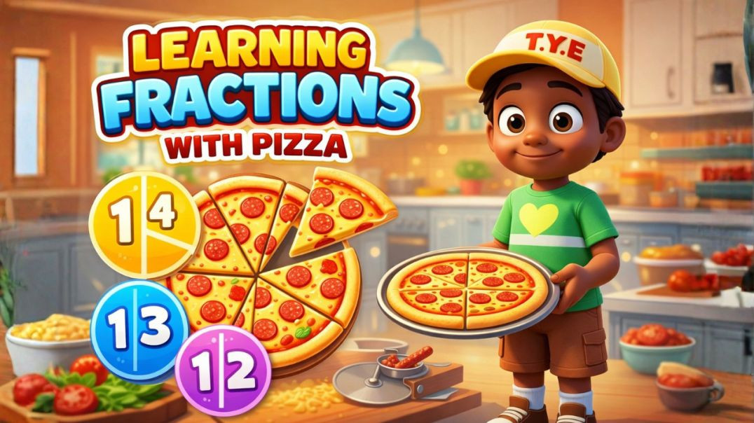 ⁣Learning Fractions with Pizza