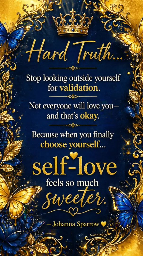 Hard Truth... Stop Looking for Validation Outside Yourself 💙✨