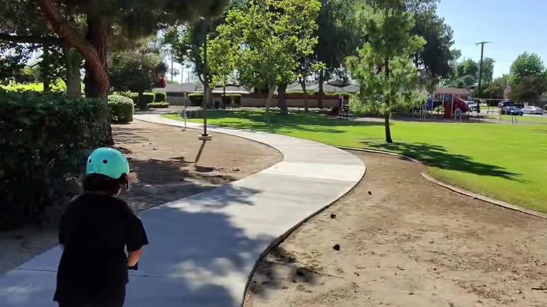 A cool a little scooter ride.