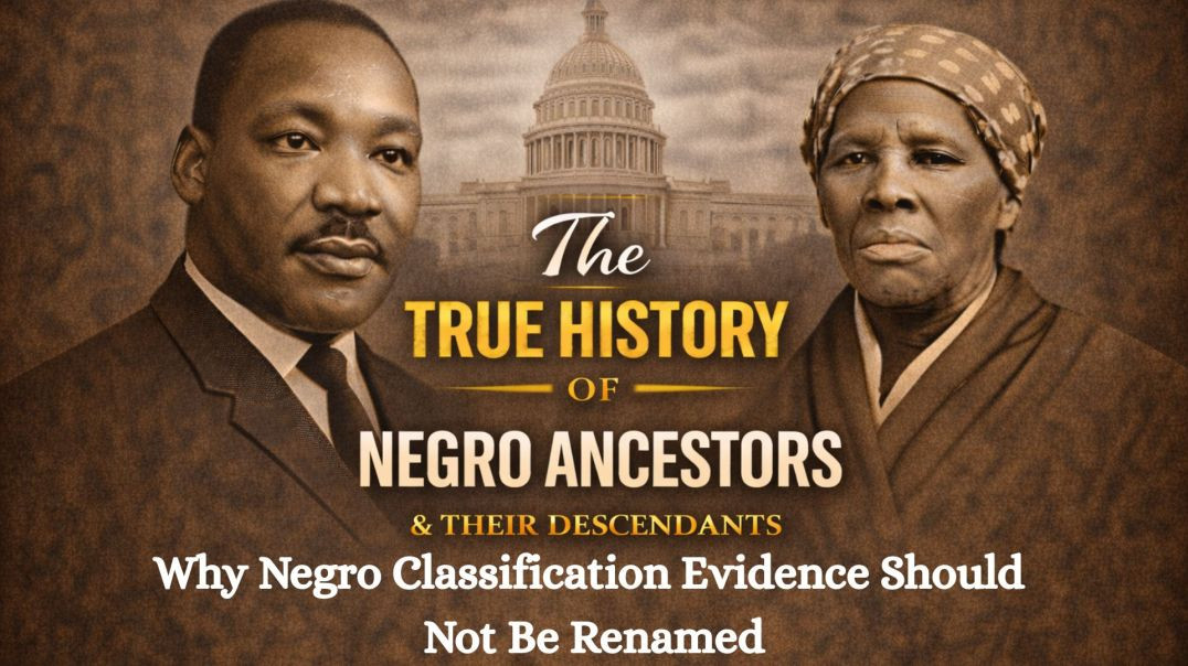 Why Negro Classification Evidence Should Not Be Renamed