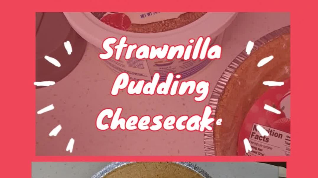 ⁣How I Make My Strawnilla Pudding Cheesecake! 🍓🍰 (Decadent & Easy)